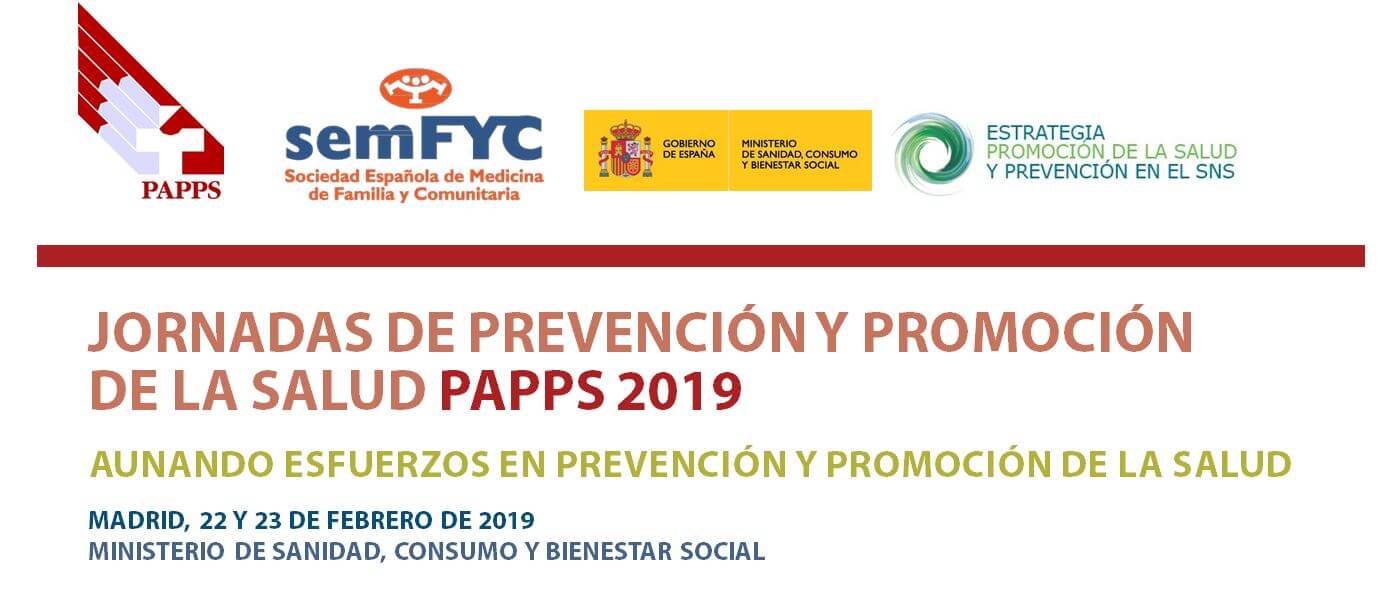 Jornada de Prevención y Promoción de la Salud PAPPS 2019